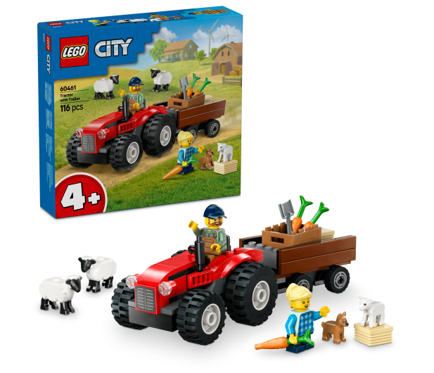 LEGO City 60461 Czerwony traktor z przyczepą i owocami - 1284267 - zdjęcie 2